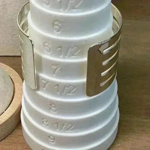 Silver and Rhinestone Cuff Bracelet with Rhinestones - Picture 4 of 4